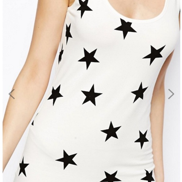 ASOS Bodycon Dress in Star Print - Picture 3 of 4